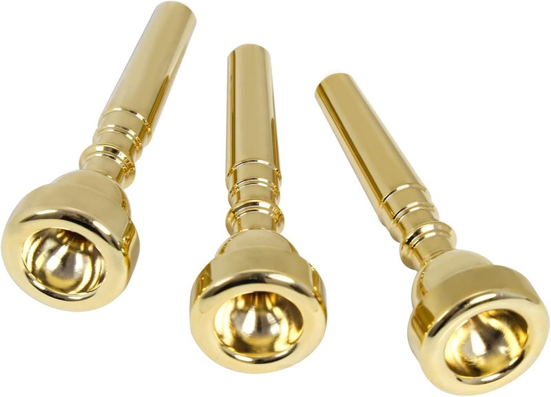 Danchet Gold Plated Metal Trumpet Mouthpiece, 7C Gold - For Beginners and Professionals, Trumpet Accessories.… - Image 3